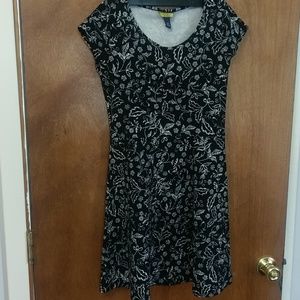 Mini Black and White Dress